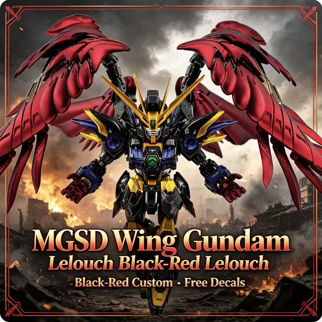 Model Kit Eighty Six - MGSD Wing Lelouch Kolorystyka Malowana Aerografem