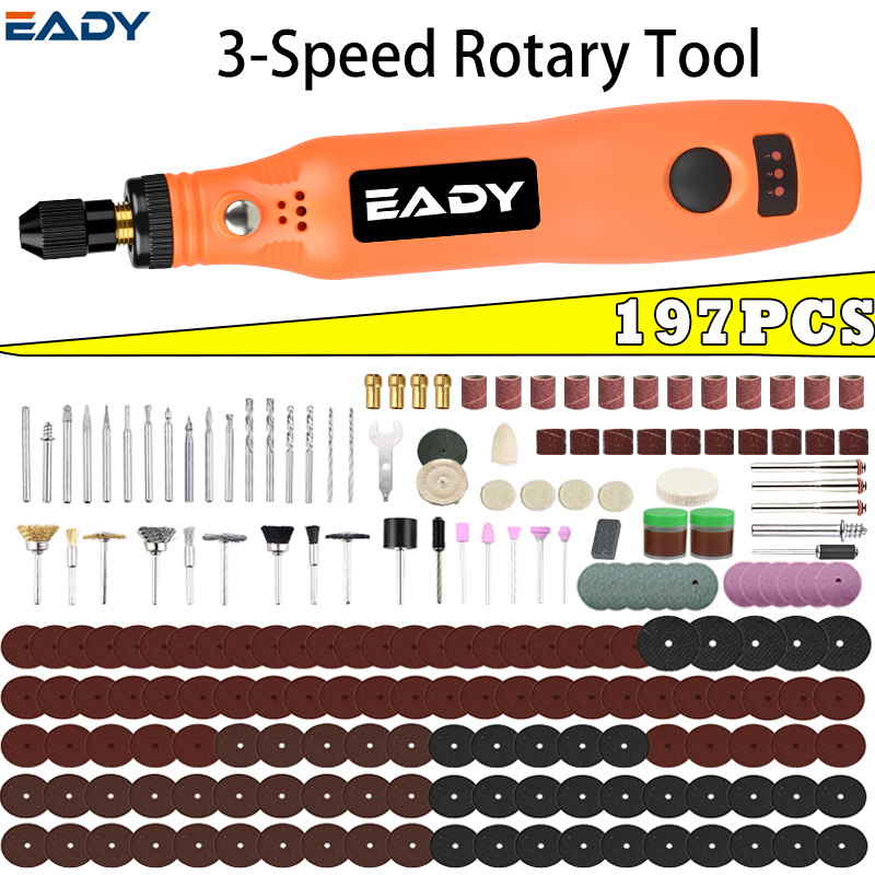 Model Kit Tools - Zestaw bezprzewodowych narzędzi obrotowych USB –