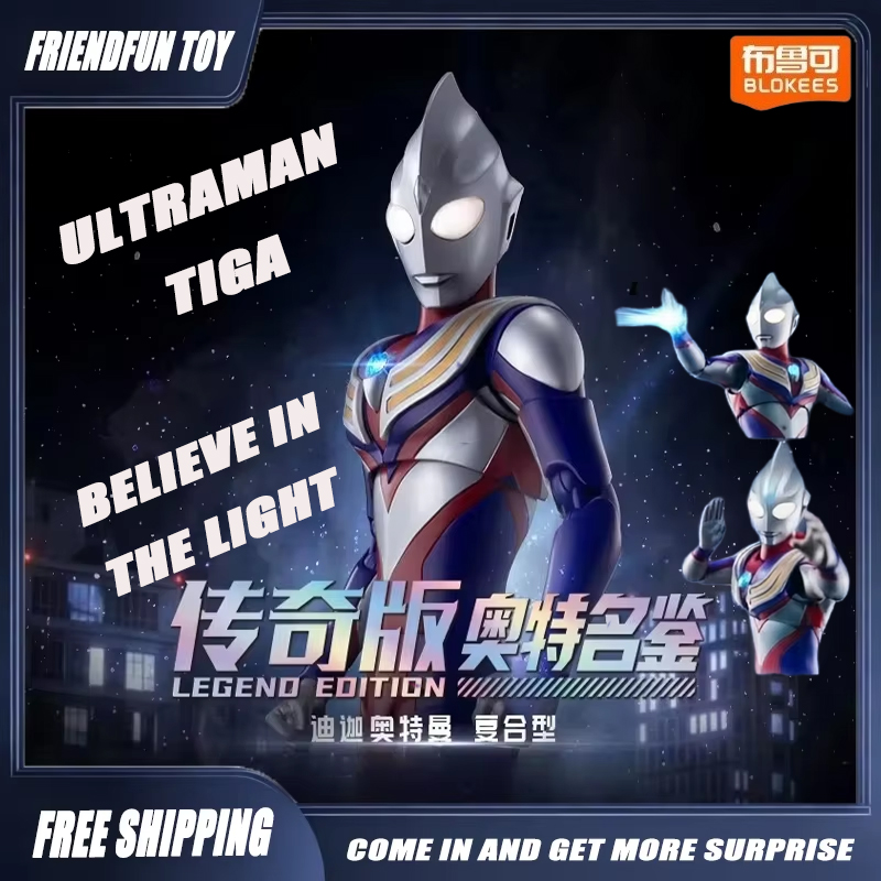Model Kit Ultraman Tiga - Oryginalny zestaw figurek Blokees Ultraman Tiga