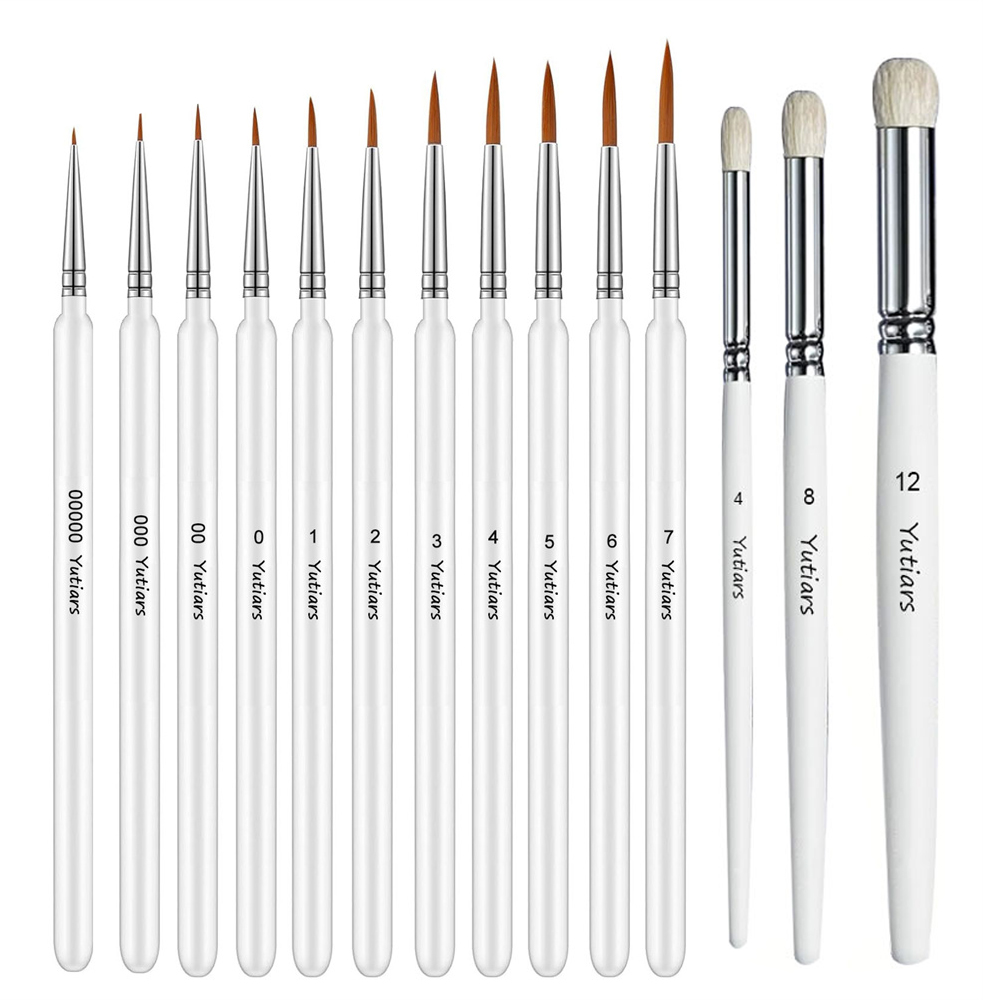 Model Kit Paint Set - Zestaw 14 pędzli do precyzyjnych detali