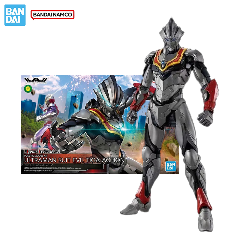 Model Kit Ultraman Tiga - Bandai Oryginalny zestaw modelarski Ultraman Figurka-rise
