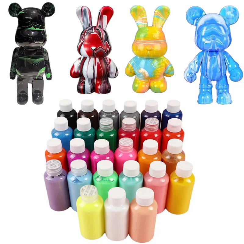 Model Kit Paint Set - 22/23/27CM przemocny niedźwiedź zestaw farb płynnych