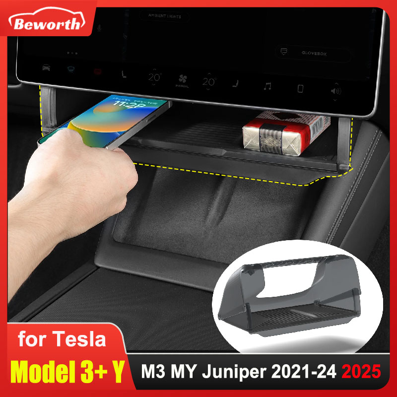 Model Kit Runner Organizer - Schowek pod ekran do Tesli Model