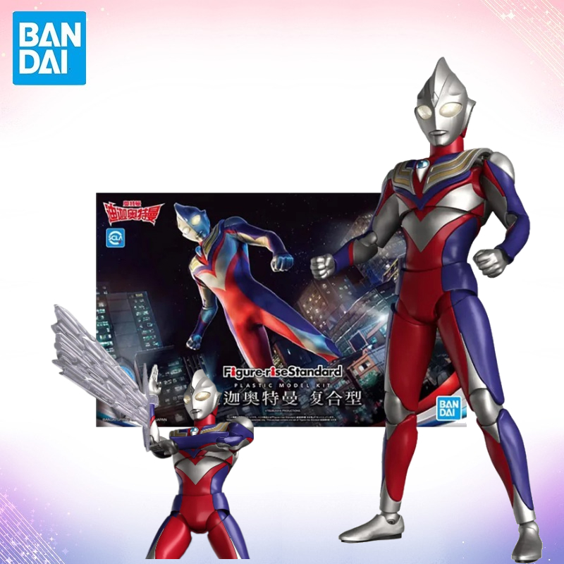 Model Kit Ultraman Tiga - Oryginalna, fabrycznie zapakowana figurka Bandai Ultraman