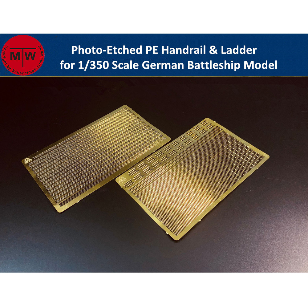 Photo Etch Brass - Skala 1/350 Photo-trawione poręcze i drabiny