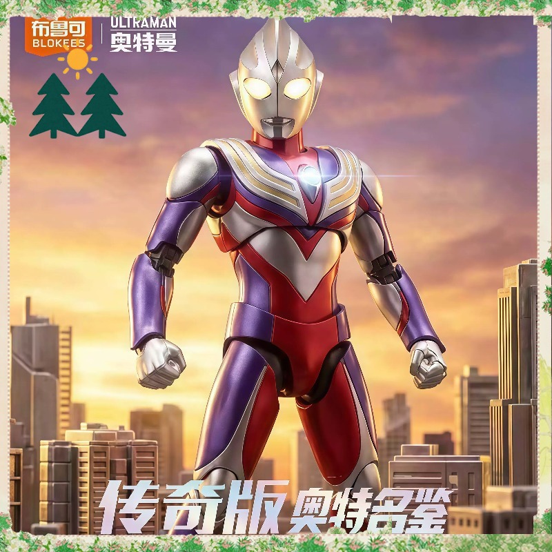 Model Kit Ultraman Tiga - Oryginalne figurki Blokees Ultraman Legend Edition